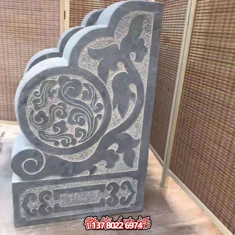 傳統(tǒng)石刻抱鼓，點綴仿古庭院