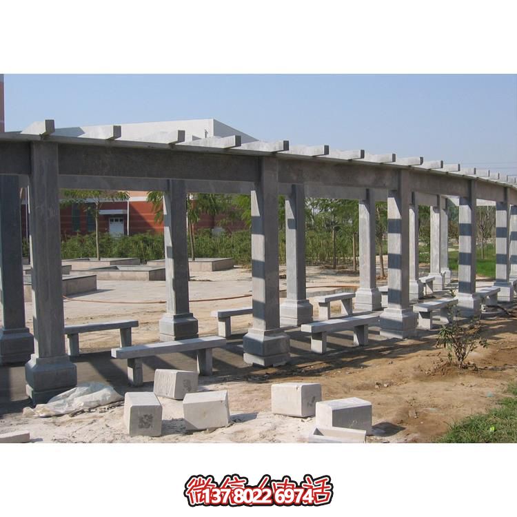 石材長廊，為大型園林戶外空間帶來精致的石雕裝飾