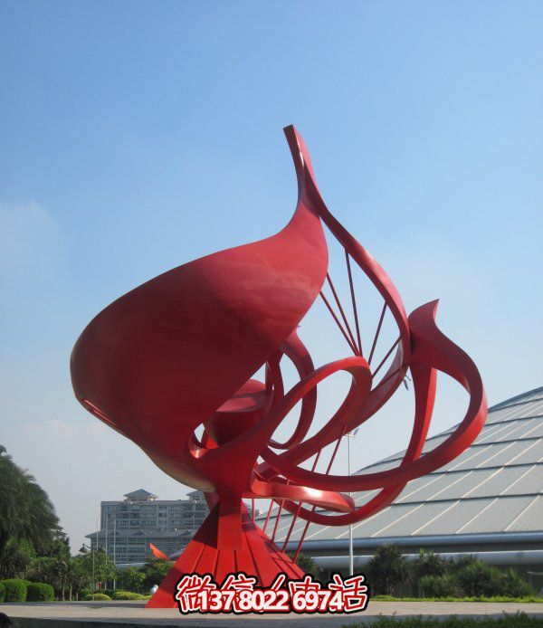 不銹鋼花朵雕塑，個(gè)性創(chuàng)意想象