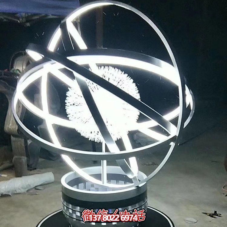 品質(zhì)創(chuàng)意夜晚景觀照明擺件，不銹鋼鏡面裝點(diǎn)室內(nèi)外