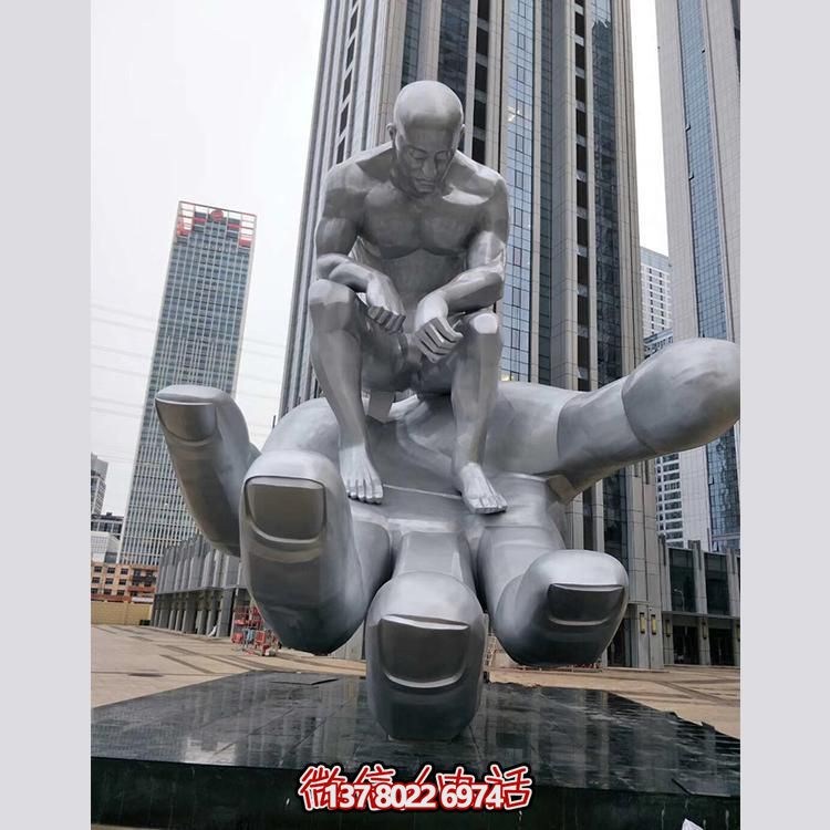 大型不銹鋼創意人物景觀雕塑——鐫刻在商業街、商業廣場的精美絕倫