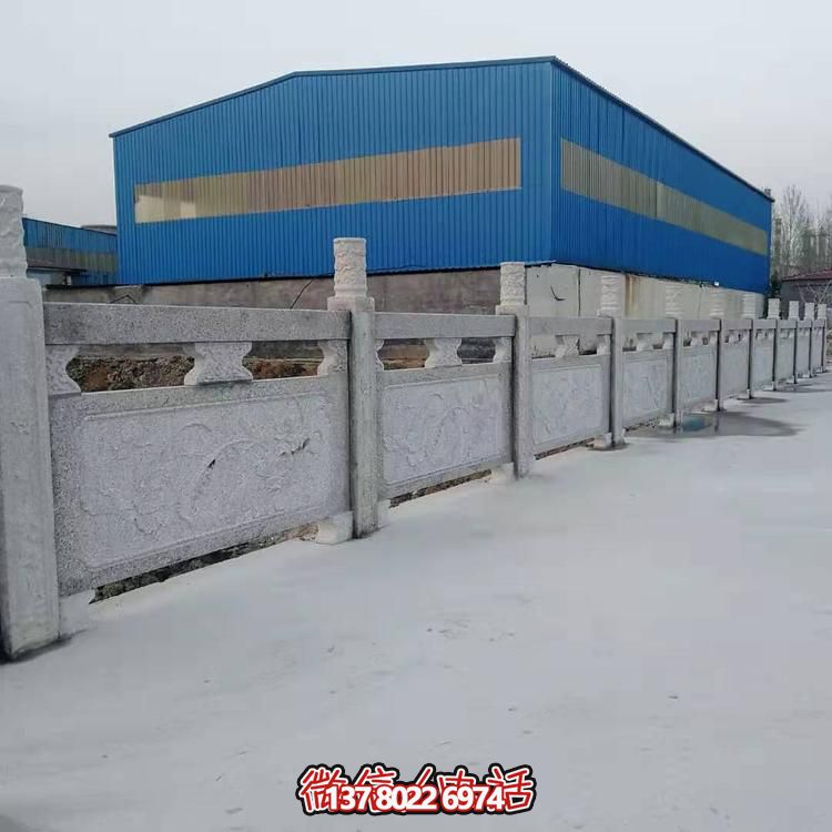 大理石護(hù)欄雕塑，為您的戶外河道增添美觀