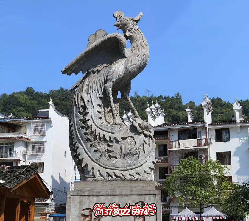 鳳凰雕塑，給公園帶來靈動(dòng)之美