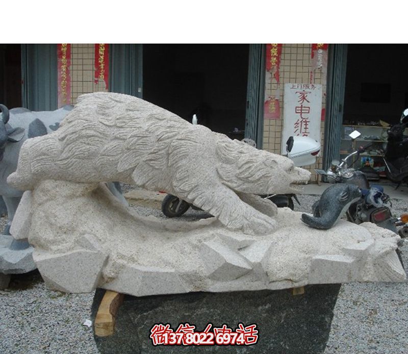 北極熊玻璃鋼雕塑，讓街道邊擺放創意爬行玻璃