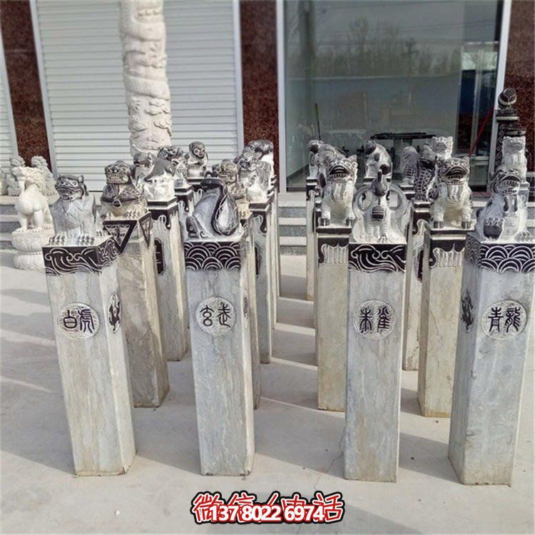 精美大理石雕塑，辟邪鎮宅，拴馬樁大型裝飾