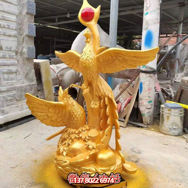 不銹鋼鳳凰雕塑，給你的戶外廣場帶來活力