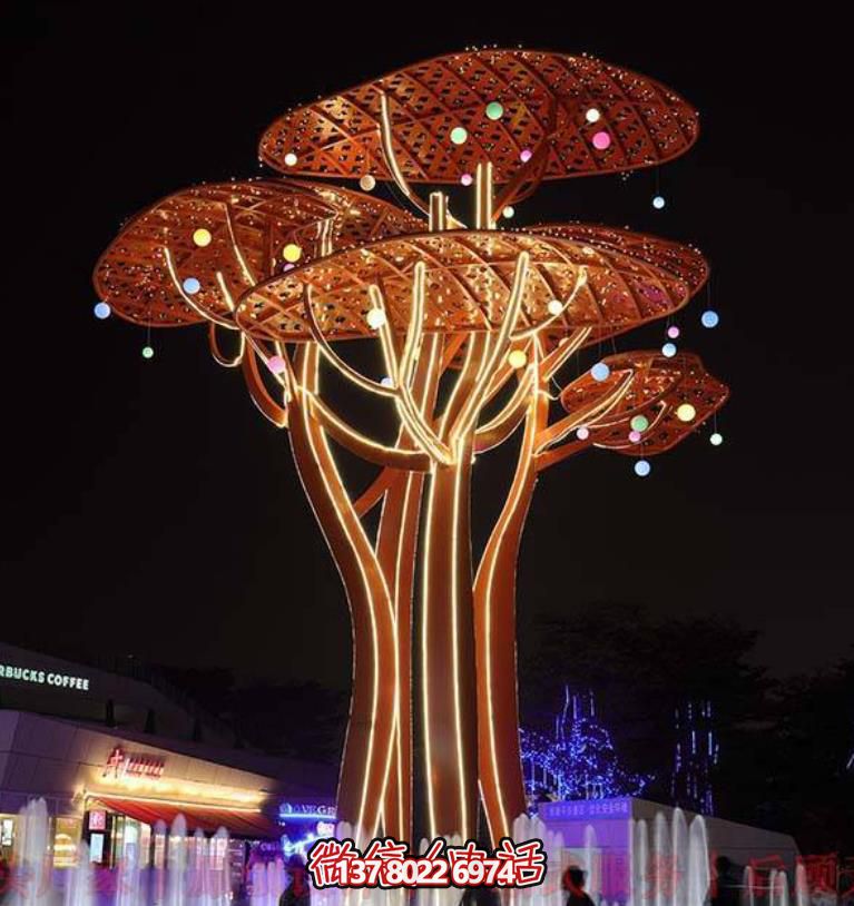 不銹鋼大樹(shù)雕塑--幻彩靈樹(shù)